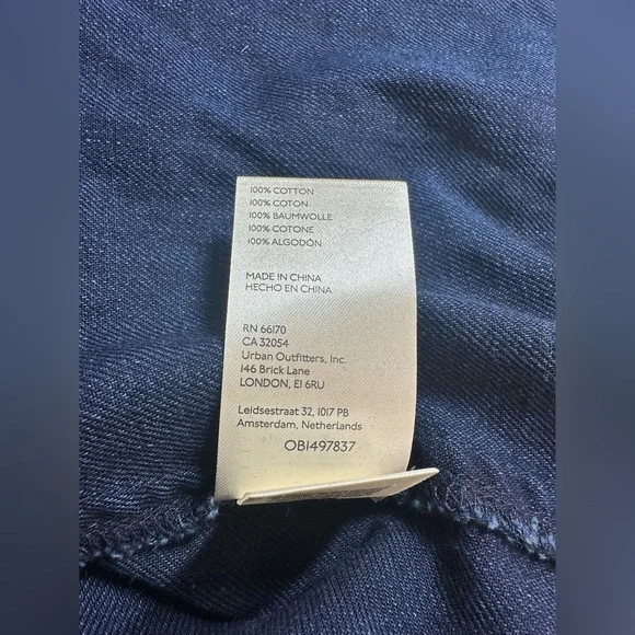 Pilcro Denim Cap Ruffle Sleeve Button Dress Midi Size 6 EUC Pockets Anthro - Picture 4 of 8